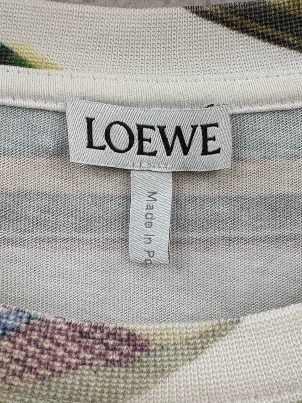 Loewe White Short-Sleeve Graphic Kids Tee with Multi-Color Prints - Picture 3 of 4